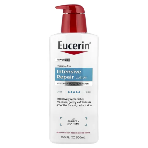 Eucerin, Intensive Reparatur, Rich Feel Lotion, Ohne Duftstoffe, 500 ml
