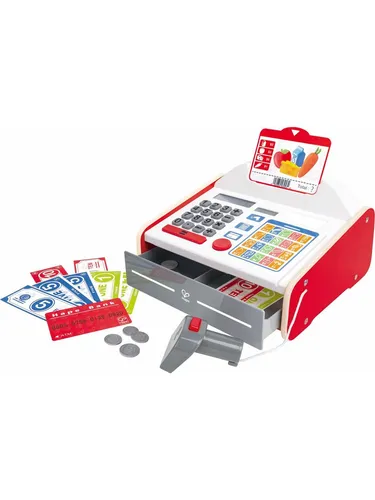 Beep n Buy Cash Register - inkl. Scanner mit Licht und Geräuschen, funktionierender Taschenrechner für kreatives Spielen in Kaufläden