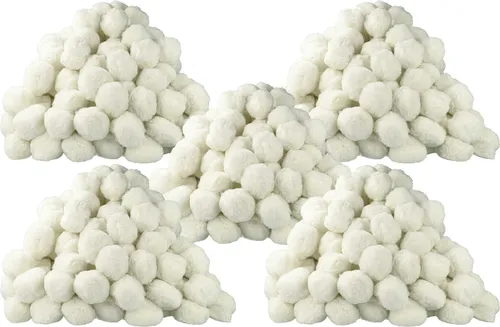 vhbw 5x 1000 g Filterbälle-Verpackung Ersatz für Bestway 58475 für Pool-Filteranlagen, Sandfilteranlagen - 50 mm