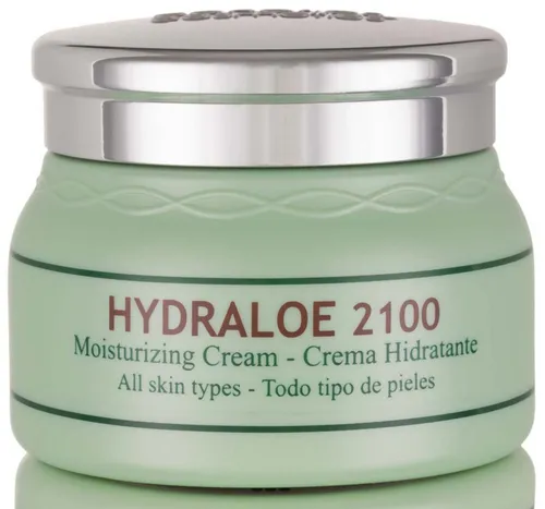 canarias cosmetics Feuchtigkeitscreme Hydraloe 2100 - Feuchtigkeitscreme für alle Hauttypen, mit natürlichem Aloe Vera Extrakt für intensive Hydration und ein frisches Hautgefühl.