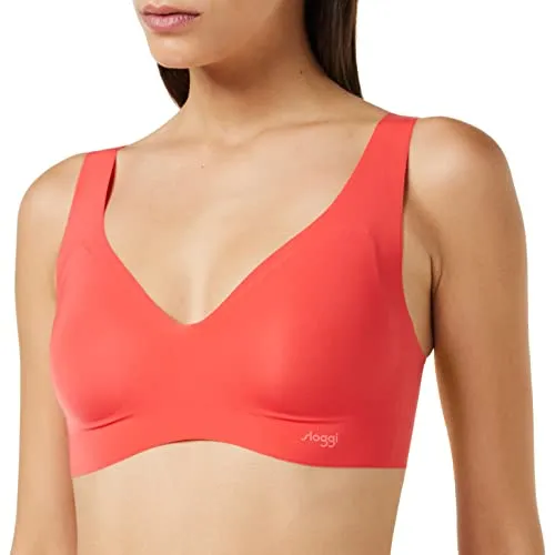 Sloggi Damen Zero Feel Bralette Ex BH, Campari, XS - Klassische BHs für Damen, bietet absolute Bewegungsfreiheit mit weicher Microfaser und innovativer Dot-Bonding Technologie für ein nahtloses Tragegefühl.