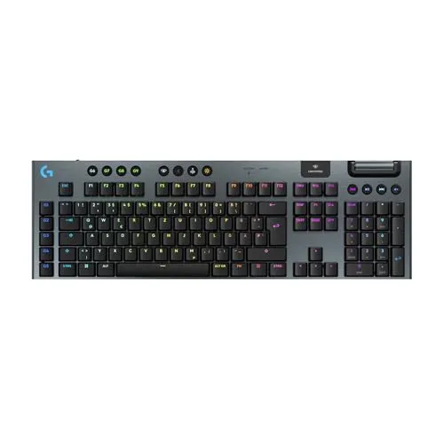 G G915 X LIGHTSPEED - Gaming Tastatur in Schwarz - Premium Gaming Tastatur mit RGB-Beleuchtung und Tri-Mode-Konnektivität (LIGHTSPEED, Bluetooth, kabelgebunden) für ultimative Flexibilität und bis zu 800 Stunden Akkulaufzeit.