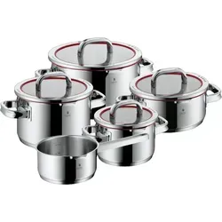 WMF Kochtopfset Function 4 - 5-teiliges Edelstahl-Set, rostfrei und mit praktischer Abgießfunktion, backofengeeignet