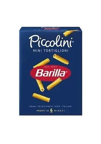 Pasta Barilla Piccolini mini Tortiglioni Nudeln 500 g pack