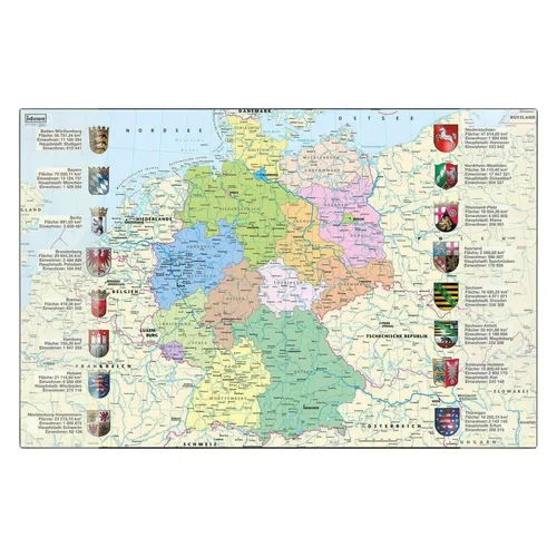 Idena Schreibunterlage Deutschland 58,5x38,5cm