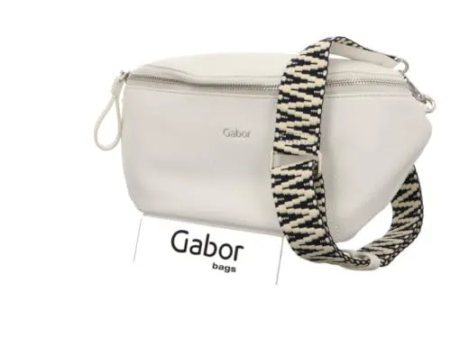 Gabor bags Silena Damen Gürteltasche - Stilvolle Bauchtasche in Weiß - Gürteltasche mit flexiblem Tragestil und hochwertigem Design. Mit Reißverschlussfächern für Sicherheit und praktischem Platz. Ideal für modebewusste Frauen.