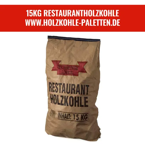 15KG Holzkohle Premium Restaurant Quebracho Grillkohle Steakhouse XXL Stücke