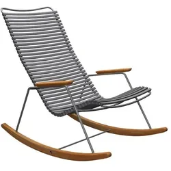 HOUE CLICK Outdoor Rocking Schaukelstuhl - Dunkelgrau - Gartenstühle: Der HOUE CLICK Outdoor Rocking Schaukelstuhl vereint skandinavisches Design mit entspannendem Komfort, perfekt für gemütliche Stunden im Freien.