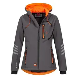 Arctic Seven Damen Softshell Funktions Outdoor Regen Jacke mit Kapuze - Funktionsjacke für Damen, warm und stylisch, mit tailliertem Schnitt und Fleecestoff-Innenfutter für optimalen Komfort bei Wind und Kälte.