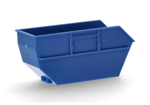 Herpa 054621 Absetzmulde 15m³ für AK16, blau (2 Stück), 1:87 / H0