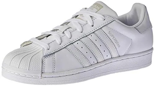 adidas Damen Superstar W Gymnastikschuhe, Weiß (FTWR White/FTWR White/Grey One F17), 36 EU