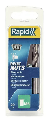 Rapid Blindnietmuttern M6 - 5000673 (20 Stück)