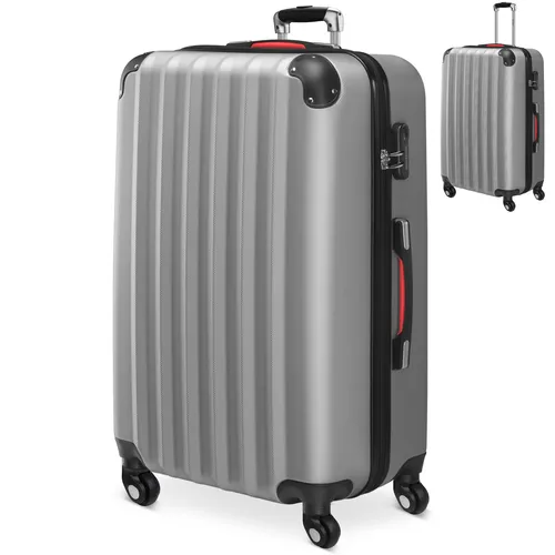 Monzana® Koffer Handgepäck ABS Hard Case XL - XL Reisekoffer mit 89 Litern Volumen, leichtes ABS Material, 360° Rollen und Zahlenschloss für müheloses Reisen und maximale Sicherheit.