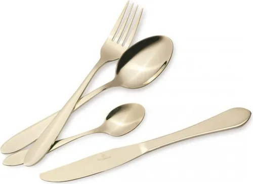 Berlinger Haus 24-teiliges Besteckset BH-3079 Satyna Champagne - Hochwertiges 24-teiliges Besteckset, ideal für elegante Abendessen und besondere Anlässe.