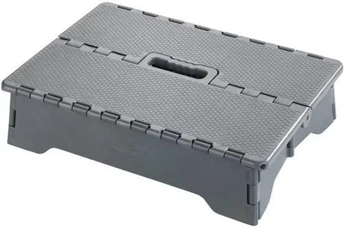 Maximex Secura Klapp-Trittstufe, klappbar - Leitern: Hochstabile, rutschfeste Klapp-Trittstufe für sicheres Steigen und Überwinden von Höhen – ideal für jeden Haushalt!