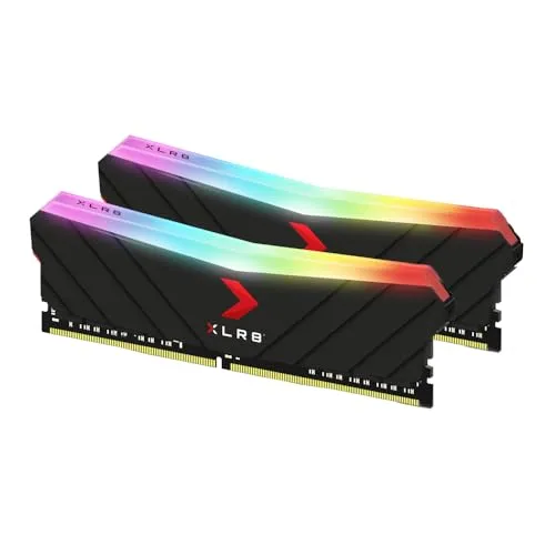 PNY 32GB (2x16GB) XLR8 Gaming Epic-X RGBTM DDR4 3600MHz Desktop Speicher - (MD32GK2D4360018XRGB), schwarz