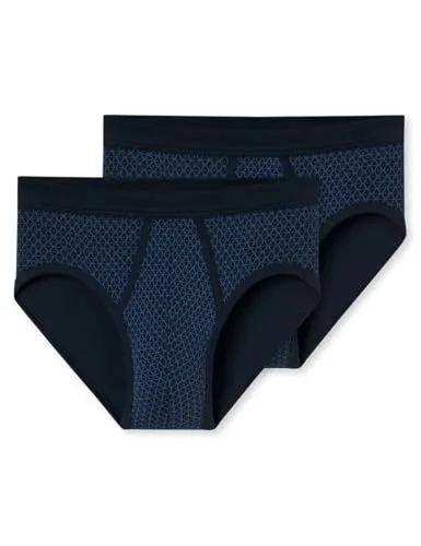 Schiesser Herren 2 Pack Sportslip mit Eingriff - Nachtblau - Herren-Slips, bequeme Passform mit Eingriff für optimalen Tragekomfort, ideal für den täglichen Gebrauch.