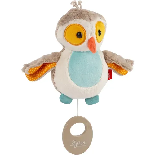 SIGIKID 42545 Mini-Spieluhr Eule - Spieluhr für Babys mit beruhigender Harry Potter Melodie, ideal für sanftes Einschlafen und Kuschelmomente – perfekt für kleine Potterfans ab Geburt.