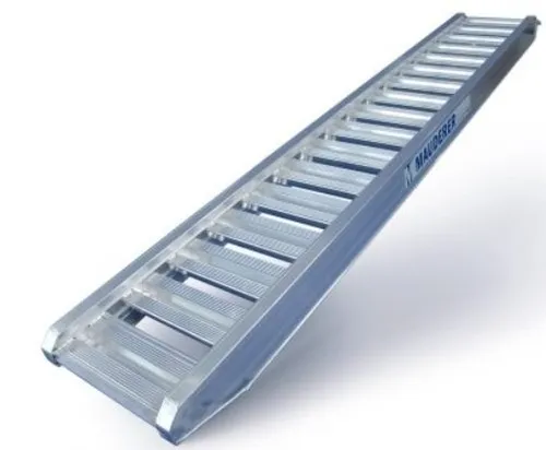 Mauderer Alu Auffahrschienen 4300 kg 385 cm - Robuste Auffahrrampe von Mauderer, ideal für den professionellen Einsatz. Mit einer Tragkraft von 4300 kg und einer Länge von 385 cm bietet sie Sicherheit und Stabilität beim Verladen.