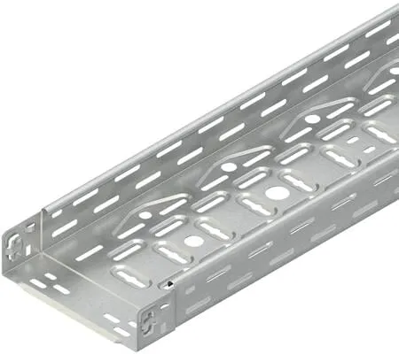 Niedax Kabelrinne leicht 60x400x3000mm - Kabelrinne nach DIN EN 61537, mit schraubloser Schnellbefestigung und versetzter Perforation für optimale Kabelführung und einfache Installation.