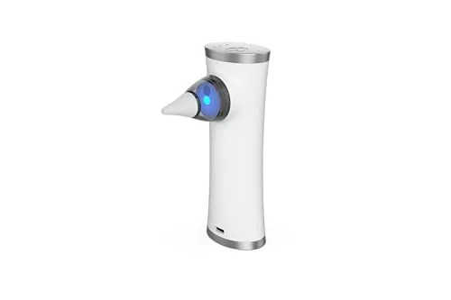 flow-med vac-clean UV2 - Aufladbarer Vakuumreiniger für Hörgeräte - Batterien und Zubehör für Hörgeräte, mit UV-Licht für antimikrobielle Reinigung und 3 Leistungsstufen für optimale Pflege.