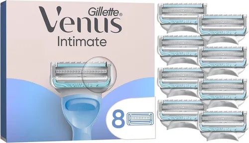 8er Gillette Venus Intimate Systemklingen für den Intimbereich - Effiziente Rasur für Damen, speziell für empfindliche Haut im Intimbereich entwickelt. Ideal für sanfte und präzise Ergebnisse.