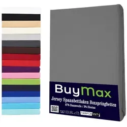 Buymax Spannbettlaken für Wasserbetten und Boxspringbetten - Bettlaken aus 97% Baumwolle, atmungsaktiv und perfekt für Matratzen bis 35 cm Höhe. Rundumgummi sorgt für einen sicheren Sitz.