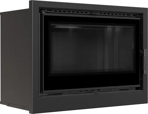 Kratki Kamin-Kassette ARKE 80 - 12 kW Schwarz - Moderne Kamin-Kassette mit 12 kW Heizleistung, ideal für effiziente Wärmeverteilung im Innenbereich. Hochwertige Verarbeitung aus pulverbeschichtetem Stahl.