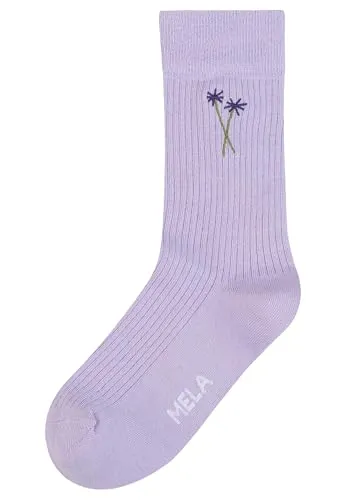 MELAWEAR MELA Lustige Socken (35‑38/39‑42/43‑46) – Herren & Damen – Baumwollsocken – Witzig Geschenkidee Adventskalender Weihnachten Geschenk (Zwillingblume)