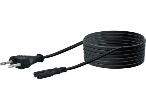 Schwaiger NLE 7300 Netzleitung, Euro-Norm, Schwarz, 3m