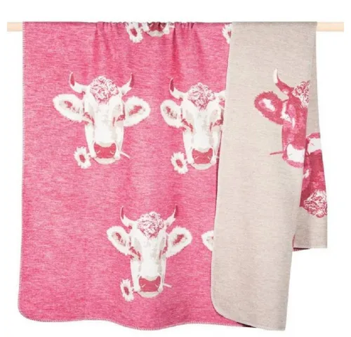 Wohndecke Decke Moo Kuh Pink (150x200cm), PAD