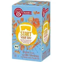 TEEKANNE Organics Start Your Day Bio Koffeinfrei Tee Kräutertee 20 Stück à 1.8 g