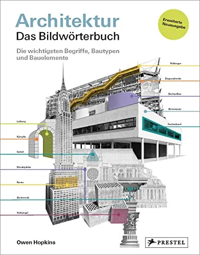 Architektur – das Bildwörterbuch: Die wichtigsten Begriffe und Bautypen - Bauwesen und Architektur, umfassend illustriert mit wichtigen Begriffen und Bauelementen für Studierende und Fachleute.
