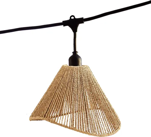 Lumisky LICHTERKETTE 6m RAFFY LIGHT - Weihnachtsbeleuchtung mit 7 warmweißen LEDs, spritzwassergeschützt und im trendigen Boho-Design, ideal für stimmungsvolle Partys und Dekoration im Innen- und Außenbereich.