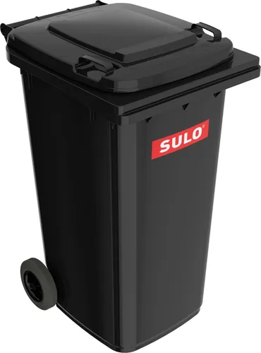 Sulo MGB Mülltonne 240L grau mit Rädern - Haushaltszubehör – Robuste Kunststoff-Mülltonne mit 240L Fassungsvermögen, witterungsbeständig, leicht zu reinigen und Made in Germany.