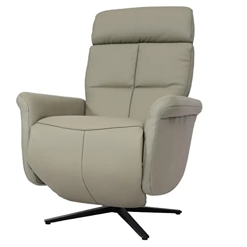 Relaxsessel HWC-L10, drehbarer Design Fernsehsessel mit Liegefunktion - Sessel, um 360° drehbar und mit synchron verstellbarer Rücken- und Fußlehne, bietet höchsten Komfort für entspannte Stunden. Bezug aus hochwertigem Voll-Leder und dick gepolstert für besten Sitzgenuss.