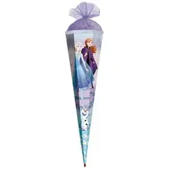ROTH Schultüte 85cm Disney Frozen mit Tüllverschluss - Schultüte 85cm im Disney Frozen Design, ideal für den Schulstart und verzaubert kleine Mädchen mit ihrem funkelnden Tüllverschluss.