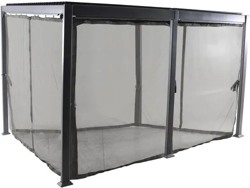 Moskitonetz für Pergola "Avila" 4x3m - Hespéride - Schützen Sie Ihren Garten mit dem Moskitonetz "Avila" von Hespéride. Ideal für Ihre Pergola, sorgt es für ungestörte Stunden im Freien. Leicht anzubringen und stylisch, ist es das perfekte Accessoire für entspannte Sommerabende.