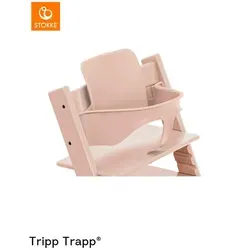 Stokke Tripp Trapp Baby Set² Serene Pink - Hochstuhl-Set in Serene Pink, ideal für Jungen und Mädchen, mit sicherem Kunststoffgestell für höchsten Komfort und Sicherheit.