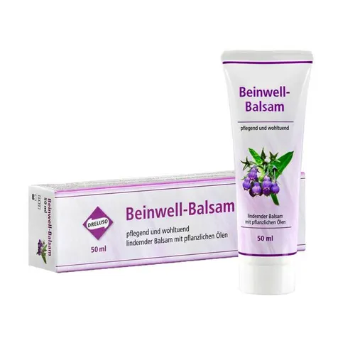 Beinwell-Balsam 50 ML - Arzneimittel für müde Beine, pflegt mit hochwertigen pflanzlichen Ölen und lindert Muskel- und Gelenkbeschwerden effektiv.