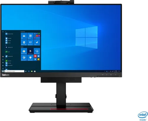 Lenovo ThinkCentre Tiny-In-One 24" - Full HD Monitor - Monitore - 24" Full HD Monitor mit integrierter 1080p Webcam und USB 3.1 Hub für optimale Videokonferenzen und effizientes Arbeiten.