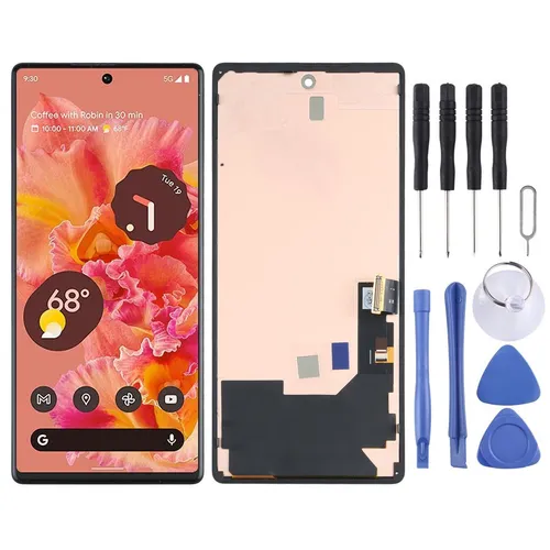 Google Pixel 6 Full OLED LCD Display mit Rahmen - Handy-Komponenten & -Teile, komplette Reparaturlösung mit Touch-Funktion und inklusive Werkzeug für die einfache Installation.
