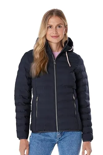 G.I.G.A. DX by killtec Steppjacke Damen - Funktionsjacke in navy, leicht und wasserabweisend mit weitenregulierbarer Kapuze – ideal für aktive Frauen.