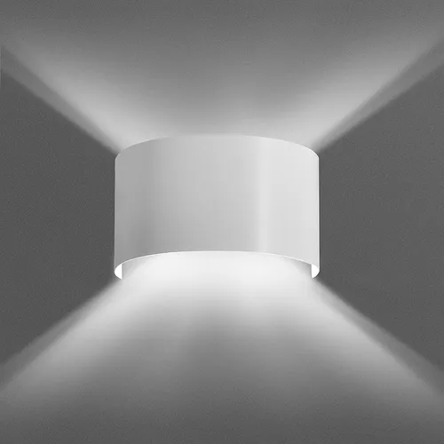 Weiße Wandleuchte Up Down Metall Modern G9 Flur Treppe indirekte Beleuchtung