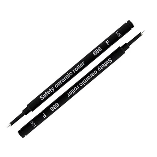 Schmidt German Roller Pen Refill Safety Ceramic Roller 888 F 2 Piece by Level 99