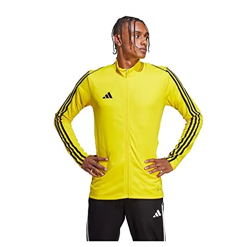 adidas Herren Trainingsjacke Tiro 23 League TR Jacket - Gelb M - Trainingsbekleidung mit Aeroready Technologie für optimale Feuchtigkeitsregulierung, ideal für Fußball und sportliche Aktivitäten.