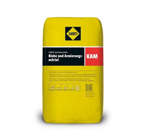 Sakret Mörtel Klebe und Armierungsmörtel 25 kg - Hochwertiger Mörtel für zuverlässige Klebe- und Armierungsanwendungen, ideal für Bauprojekte mit hohen Ansprüchen an Stabilität und Sicherheit.