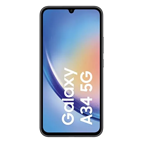Samsung A346B Galaxy A34 5G - 128 GB, 6,6 Zoll Super AMOLED Display, beeindruckende Triple-Kamera für detailreiche Fotos in Awesome Graphite