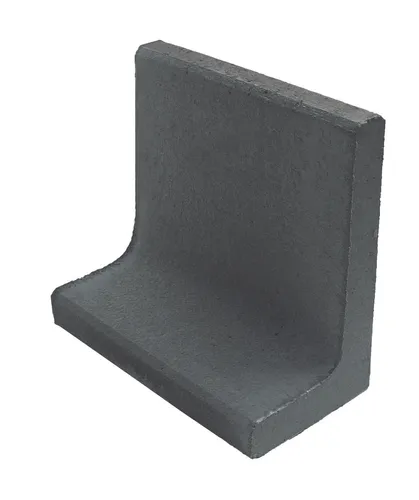 L-Stein Winkelstein anthrazit 50 cm x 7 cm x 50 cm - Kanteneinfassung aus robustem Beton in Anthrazit, ideal für eine stilvolle und langlebige Gestaltung von Gartenwegen und Beeten.