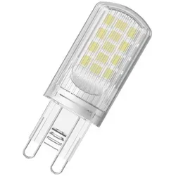 Modee Alu SMD LED 4.2-40W 827 warmweiß 470lm G9 transparent 300° 1er Blister 220-240V